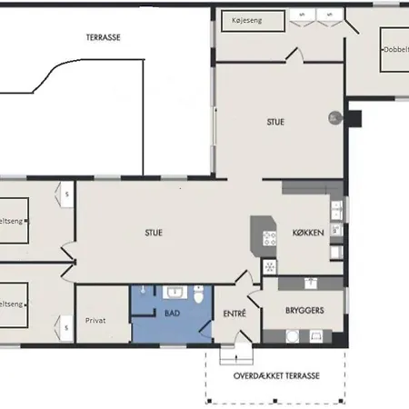בית נופש Rummelig Sommerhus I Gilleje גיללייה